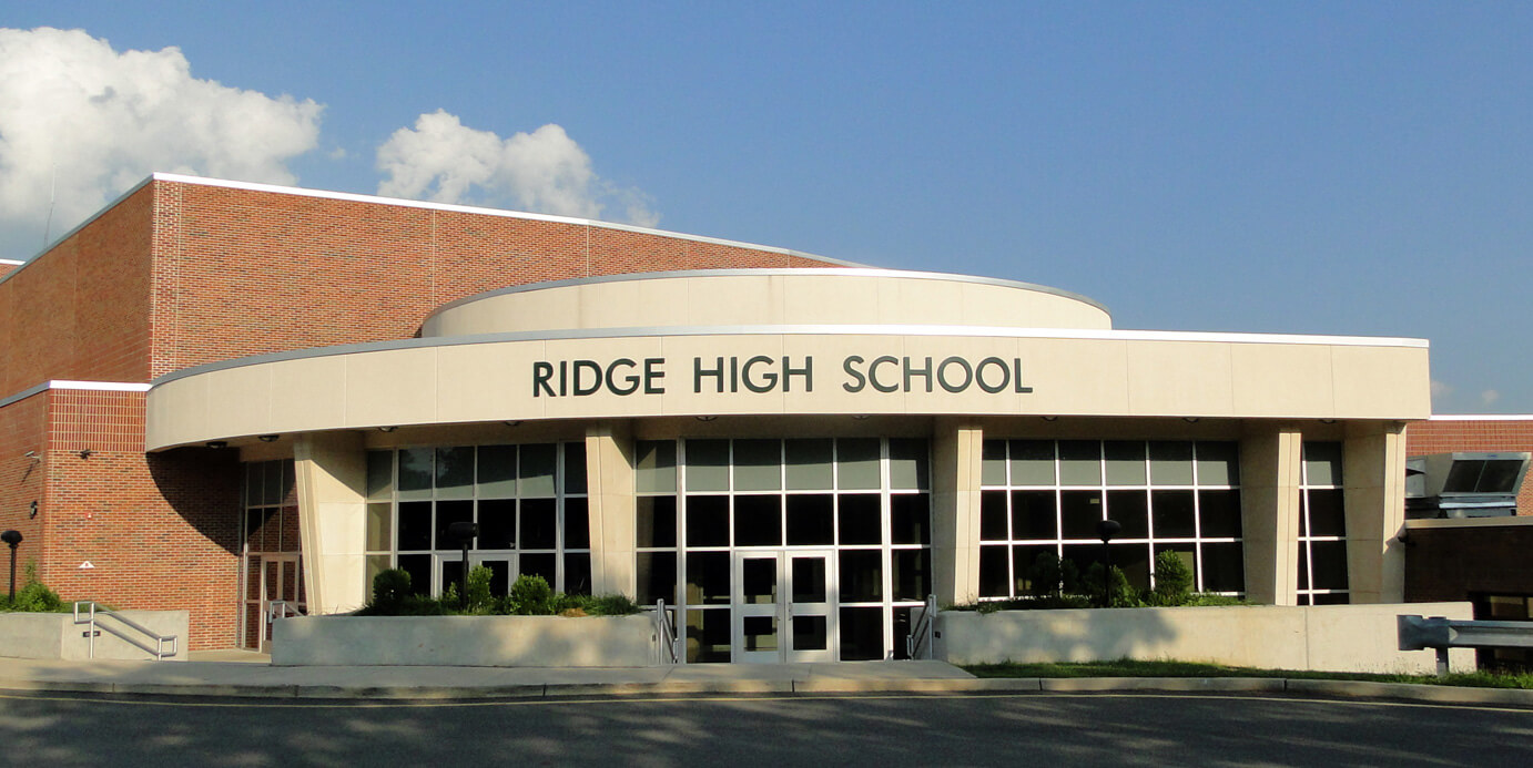 Ridge High School Exterior Main Entrance